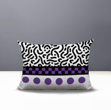 Kixie Abstract Reversible Indoor/Outdoor Rectangle Pillow