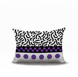 Kixie Abstract Reversible Indoor/Outdoor Rectangle Pillow