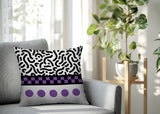 Kixie Abstract Reversible Indoor/Outdoor Rectangle Pillow