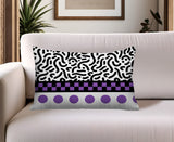 Kixie Abstract Reversible Indoor/Outdoor Rectangle Pillow