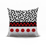 Kixie Abstract Reversible Indoor/Outdoor Square Pillow