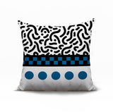 Kixie Abstract Reversible Indoor/Outdoor Square Pillow