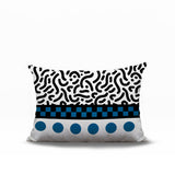 Kixie Abstract Reversible Indoor/Outdoor Rectangle Pillow