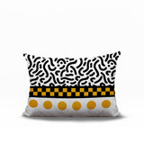 Kixie Abstract Reversible Indoor/Outdoor Rectangle Pillow