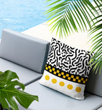 Kixie Abstract Reversible Indoor/Outdoor Rectangle Pillow