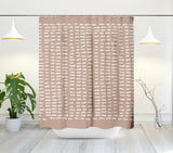 Kola Shower Curtain in Blush and Beige