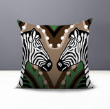Kondy Zebra Reversible Indoor/Outdoor Square Pillow