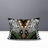 Kondy Zebra Reversible Indoor/Outdoor Rectangle Pillow