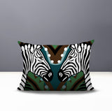 Kondy Zebra Reversible Indoor/Outdoor Rectangle Pillow