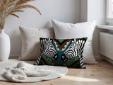Kondy Zebra Reversible Indoor/Outdoor Rectangle Pillow