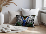 Kondy Zebra Reversible Indoor/Outdoor Rectangle Pillow