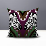 Kondy Zebra Reversible Indoor/Outdoor Square Pillow