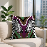 Kondy Zebra Reversible Indoor/Outdoor Rectangle Pillow