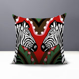 Kondy Zebra Reversible Indoor/Outdoor Square Pillow