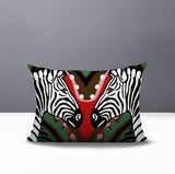 Kondy Zebra Reversible Indoor/Outdoor Rectangle Pillow