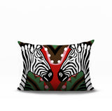 Kondy Zebra Reversible Indoor/Outdoor Rectangle Pillow