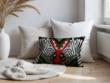 Kondy Zebra Reversible Indoor/Outdoor Rectangle Pillow