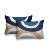 Kora Abstract Reversible Indoor/Outdoor Rectangular Pillow