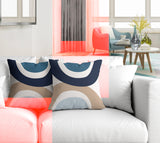 Kora Abstract Reversible Indoor/Outdoor Square Pillow