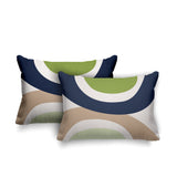 Kora Abstract Reversible Indoor/Outdoor Rectangular Pillow
