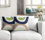 Kora Abstract Reversible Indoor/Outdoor Square Pillow