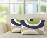 Kora Abstract Reversible Indoor/Outdoor Rectangular Pillow