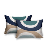 Kora Abstract Reversible Indoor/Outdoor Rectangular Pillow
