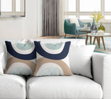 Kora Abstract Reversible Indoor/Outdoor Square Pillow