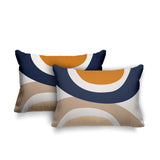Kora Abstract Reversible Indoor/Outdoor Rectangular Pillow