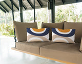 Kora Abstract Reversible Indoor/Outdoor Rectangular Pillow