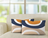 Kora Abstract Reversible Indoor/Outdoor Rectangular Pillow