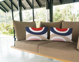 Kora Abstract Reversible Indoor/Outdoor Rectangular Pillow