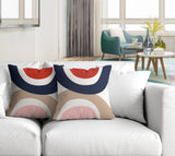 Kora Abstract Reversible Indoor/Outdoor Square Pillow