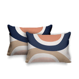 Kora Abstract Reversible Indoor/Outdoor Rectangular Pillow