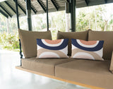 Kora Abstract Reversible Indoor/Outdoor Rectangular Pillow