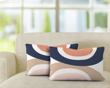 Kora Abstract Reversible Indoor/Outdoor Rectangular Pillow