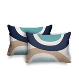 Kora Abstract Reversible Indoor/Outdoor Rectangular Pillow
