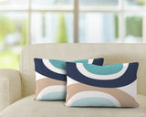 Kora Abstract Reversible Indoor/Outdoor Rectangular Pillow