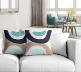 Kora Abstract Reversible Indoor/Outdoor Square Pillow