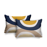 Kora Abstract Reversible Indoor/Outdoor Rectangular Pillow