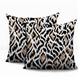Koyo Zebra Print Indoor/Outdoor Reversible Square Pillow