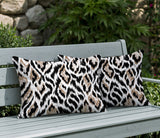 Koyo Zebra Print Indoor/Outdoor Reversible Rectangular Pillow
