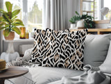 Koyo Zebra Print Indoor/Outdoor Reversible Square Pillow