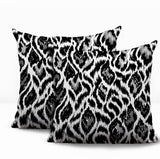 Koyo Zebra Print Indoor/Outdoor Reversible Square Pillow