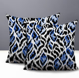 Koyo Zebra Print Indoor/Outdoor Reversible Square Pillow