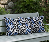Koyo Zebra Print Indoor/Outdoor Reversible Rectangular Pillow