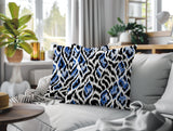 Koyo Zebra Print Indoor/Outdoor Reversible Square Pillow