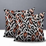 Koyo Zebra Print Indoor/Outdoor Reversible Square Pillow