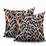 Koyo Zebra Print Indoor/Outdoor Reversible Square Pillow