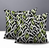 Koyo Zebra Print Indoor/Outdoor Reversible Square Pillow